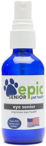 Eye Senior - All Natural Liquid Spray Supplement for Older Pets - Stop The Aging Process - Better Eyesight - Mist Over Eyes and Put in Food & Water (2 Oz)