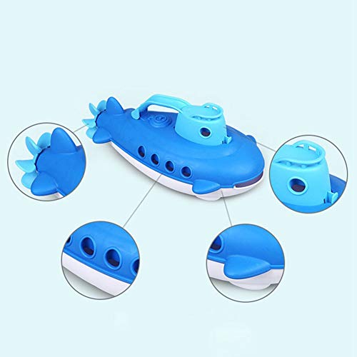Submarine Watercraft with Spinning Rear Propeller Summer Bath Toy Beach Kettle Boat Outdoor Water Spraying Tool Funny Gadgets Novelty Interesting Toys For Children 1Set Blue - Thumbnail 3