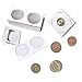Unixing 400PCS Coin Flip Mega Assortment Cardboard Coin Flips 2x2 Coin Holder Flip Mega Assortment 2 by 2 Inch for Coin Collection Supplies (6 Sizes)