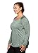 RBX Active Women's Plus Size Long Sleeve Workout V-Neck T-Shirt Green 2X