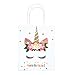 Funnlot Unicorn Party Bags Unicorn Party Supplies As Unicorn Goodies Candy Bags With Glitter(12PCS)
