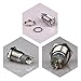 Ulincos Momentary Push Button Switch U16F1 1NO1NC Silver Stainless Steel Shell with 12V Green LED Ring Suitable for 16mm 5/8