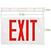 hykolity LED EXIT Sign with Double Face and Battery Backup, Red Letter LED Emergency Exit Lights, 120-227V, for Home & Business- 2pack