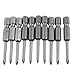 uxcell a12112700ux0588 10 Pcs 1/4 inches Hex 50mm Length 2.5mm Phillips PH0 Magnetic Screwdriver Bits Pack of 10