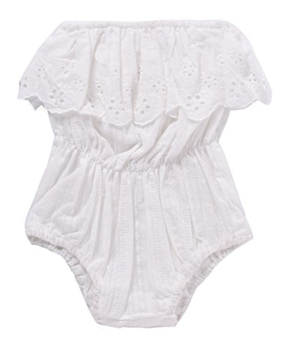 Flybear Newborn Baby Girl Sleeveless Bodysuit Romper Outfits