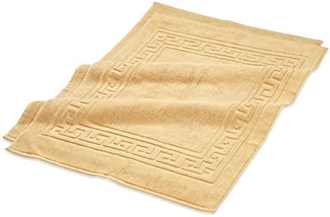 2 PACK Egyptian Cotton Quality Bath Mat Or Shower Mat GOLD By MARRIKAS