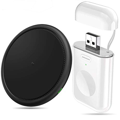 HUOTO Wireless Charger for Apple Watch Charger,Portable Magnetic iWatch Charger for Travel Outdoor,Magnetic iWatch 1000mAh Power Bank for Apple Watch Series 5/4/3/2/1/Nike+