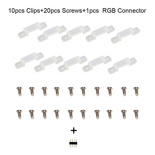 image for Adecorty LED Strip Light, Waterproof 16.4Ft/5M 300 LEDs RGB SMD5050 Fl