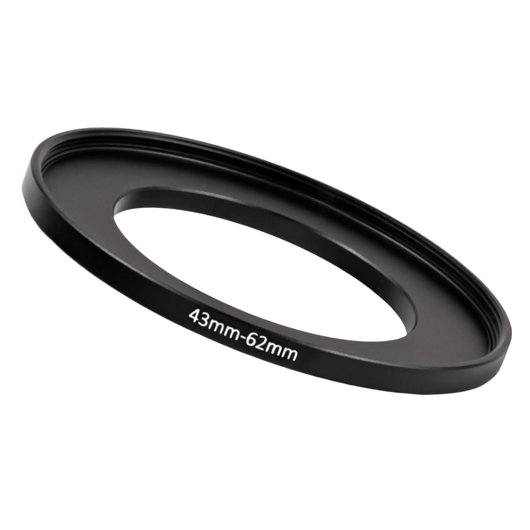 43mm to 62mm Step-Up Ring Filter adapter (43mm-62mm) Camera Filter Ring for 62mm UV ND CPL Filter (MPIXO)