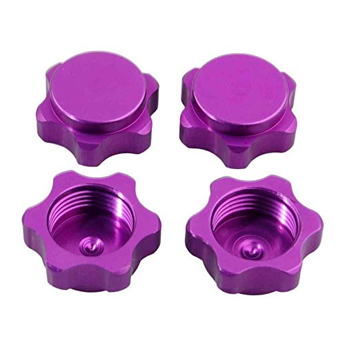 Wall of Dragon 4 pcs 17mm Wheel Hub Hex Nut Fine Anti-dust Cover for 1/8 RC Car buggy truck upgraded hop-up Parts