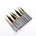 Autek 10x Titanium Coated Carbide PCB Engraving CNC Bit Router Tool 10 Degree 0.1mm Tip(J3.1001Tix10)