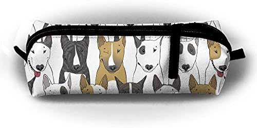 YesFutureIs Female Oxford Cloth Stationery Bag I Love My Terrier Puppy Bulldog Stationery Pouch For Children/Girls/Students/Adolescents, Compact Zipper Bag