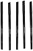 LAURA GELLER NEW YORK INKcredible Gel Eyeliner - 5 Pc Kit - Waterproof Smudge-proof Eyeliner Pencil - Built in Sharpener