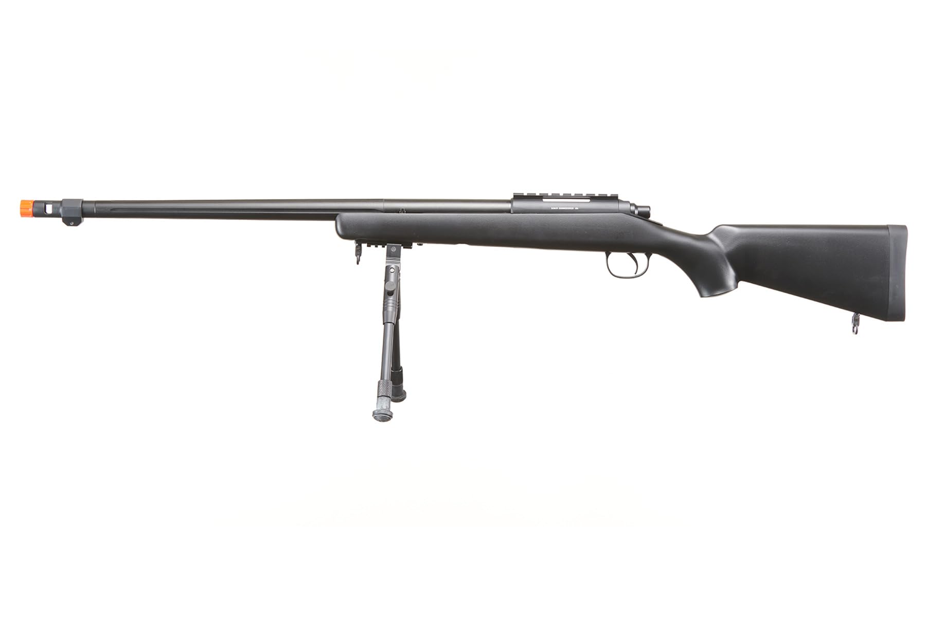 Rifle de francotirador de resorte airsoft mb07b modelo 700 con bípode y ocultador de flash (pistola de airsoft)