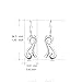 Cat Earrings Gifts for Women Sterling Silver Cute Animals Filigree Cats Dangle Earrings Jewelry Gifts for Girls