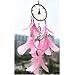 Dremisland Dreamcatcher Pink Dream Catchers Handmade Dream Catchers Wall Hanging Net with Feathers Room Decoration Ornament (Pink)