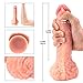 9.45-inch Realistic Soft Silicone Dildo with Strong Suction Cup- with Huge Balls Fake Penis Rubber Dildo Soft Silicone Female Masturbation Toys for Women by Beyourlover(Power Dick）
