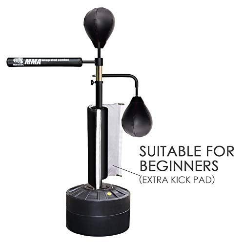 InnoLife MMA Boxing Speed Trainer Punching Spinning Bar with Dual Punch