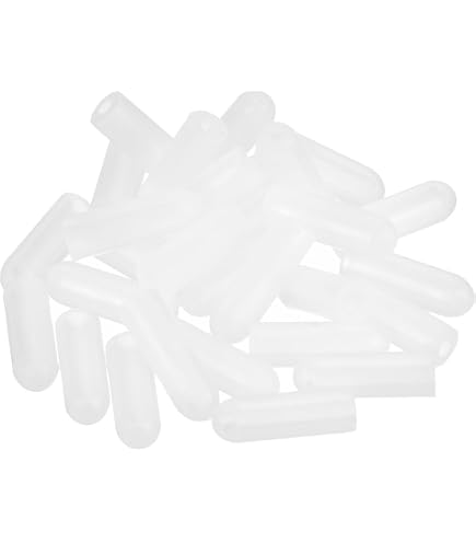 Uxcell 15pcs Rubber End Caps 24mm ID - Black Vinyl Thread Protectors For Pipes, Furniture, Screws