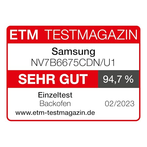 Samsung NV7B6675CDN/U1 Einbaubackofen,76 ℓ, Dual Cook Flex, Pyrolytische Selbstreinigung, SmartThings Cooking, XXL-Garraum 2