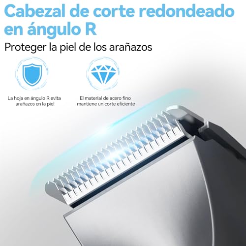 21 en 1 Kit de Maquina para cortar cabello, Cortapelo Hombre Recargable Multifuncional, Rasuradoras para hombre totalmente impermeable, Adecuado para cabello, barba, vello corporal, vello de nariz
