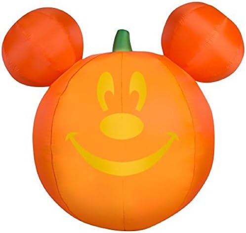 Halloween Inflatable Airblown Mickey Mouse Pumpkin Jack-O-Lantern 5