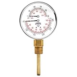 Winters TTD Series Steel Dual Scale Tridicator Thermometer with 2