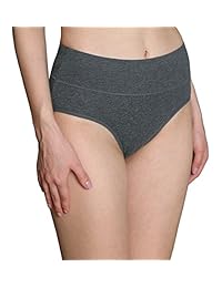 Conjunto de ropa interior de algodón para dama con cintura alta y control de abdomen