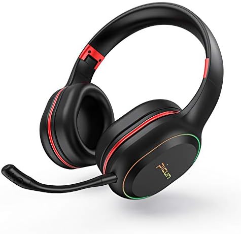 ヘッドホン Bluetooth ワイヤレス ゲームヘッドセット ワイヤレスヘッドホン ノイズキャンセリング 最大54時間連続再生 着脱式マイク付き 有線 無線兼用 7色ledライト付き 折りたたみ式 密閉型 ブルートゥース ヘッドフォン オーバーイヤー型ヘッドホン 充電型 Iphone