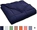 SUPERIOR Classic All-Season Reversible Down Alternative Comforter, Comfy, Fluffy, Cozy, Lightweight, Decorative, Duvet Insert, Plush, Oversized Bedding Essential, Box Quilt Design, Twin, Navy Blue