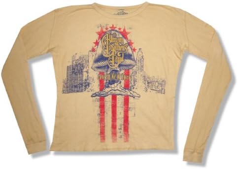 The Allman Brothers "Live in New York" Yellow LS Thermal T-shirt S