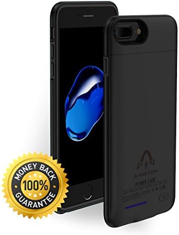 iPhone 6 Plus Charger Case, Airbton Multifunctional 7+ Backup Power Bank with Magnet Bracket,iPhone 8 Plus / 6s Plus Ultra Slim Apple Rechargeable Power Case with 4200 mAh Capacity,Black