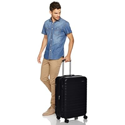AmazonBasics 68 cm Black Hardsided Check-In Trolley