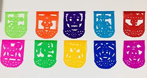 Altar For The Dead Multicolor Mexican Papel Picado Dia De Los