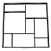 Yosoo DIY Personalized Pathmate Stone Road Mold Garden Walk Driveway Model Outdoor Decorative Stones Paving Garden Lawn Molds Brick Stone(Black)