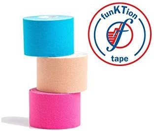 Medical Grade Precut Kinesiology Tape by funKTion Tape - Latex Free and Hypoallergenic Adhesive โ Water & Sweat Resistant for 72-Hours - Pre Cut for Fast Application (Pink)