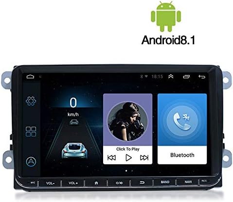 9" Android 8.1 Double Din Car Stereo Radio Navigation GPS Quad-core 1G RAM DDR + 16gG ROM In-Dash Car Multimedia Audio Player for VW Passat Golf MK5 MK6 Jetta POLO Touran