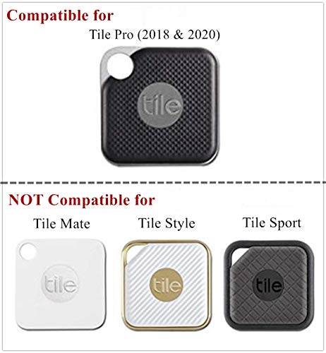 (2 Packs) Silicone Cases for Tile Pro 2020 and 2018,Doweiss Premium Soft Skin Rubber Protective Case Cover Anti Scratch Light Weight with Clips Keychain (Black + Red)