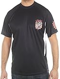 Ed Hardy Mens Cobra Mesh Crew Tee Top- Black - X-Large