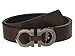 Salvatore Ferragamo Men's Adjustable/Reversible Belt, Nero/Auburn, 46