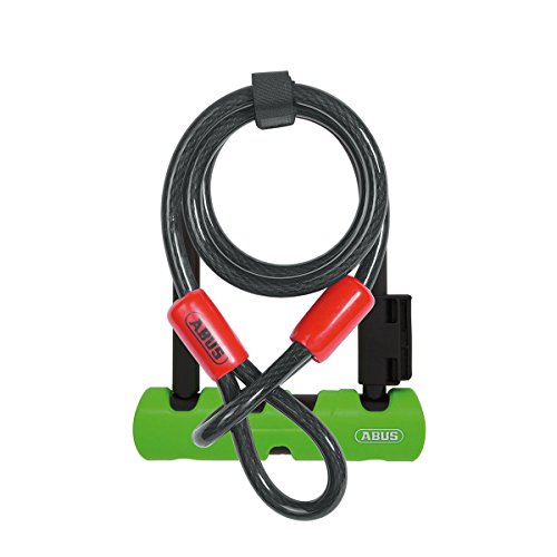 Abus 410 Ultra Mini LS Cobra U Lock, 5.5"/10/120, Black/Lime