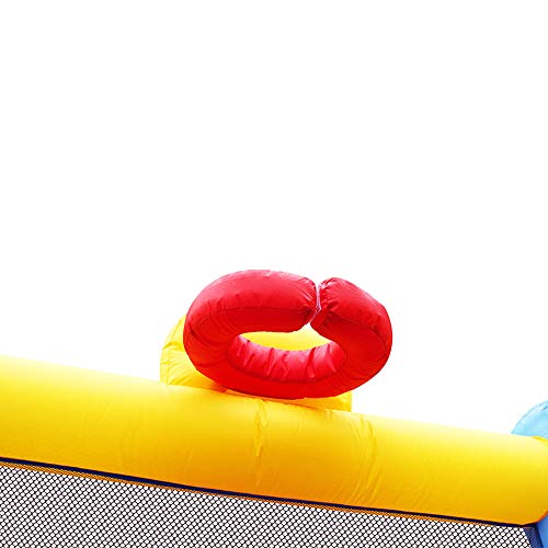 RETRO JUMP Inflatable Bounce House, Bouncy House for Kids Outdoor, Inflatable Kids Bounce House with Jumping Ball Pit & Basketball Hoop, Ocean Balls, Blower, Patch Kits, Stakes, Carrying Bag - Thumbnail 7