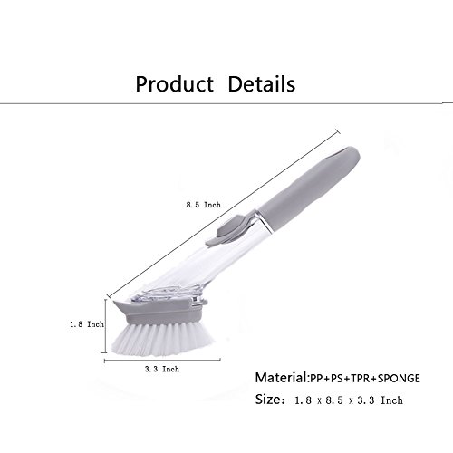M-bestl Kitchen Brush with Soap Dispenser /detergent dispensing