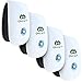Ultrasonic Pest Repeller | Best Pest Control Ultrasonic Repellent - Set of 4 Electronic Pest Control - Plug in Home Indoor Repeller - Get Rid of Mosquitos, Insects, Rats, Gnats, Bugs, Spiders, Rodents