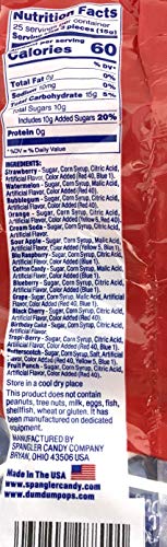 Dum Dums Color Party - 75 Individually Wrapped Pops (Blue)