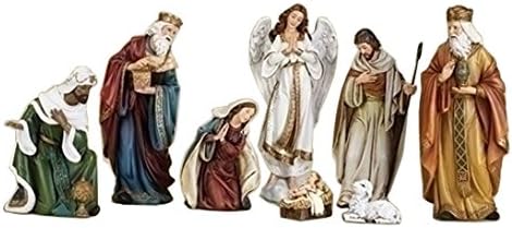 Roman 75352 Nativity With Angel And Lamb - 9 in.