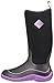 Muck Boots Hale Multi-Season Women's Rubber Boot, Black/Purple, 6 M US