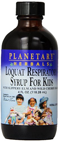 Planetary Herbals Planetary Loquat Respiratory Syrup for Kids, 4 Fluid Ounce