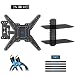 Mounting Dream Full Motion TV Wall Mount of 26-55 inch TV and DVD Floating Shelf with Two Tiers DVD Shelves, TV Mount Fits up to 60 LBS with Max VESA of 400 x 400mm, 19.4" Extension MD2413-KT primary