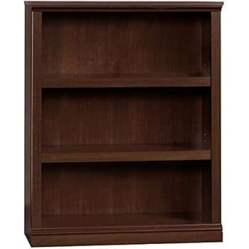 Sauder 3 Shelf Bookcase, Select Cherry finish